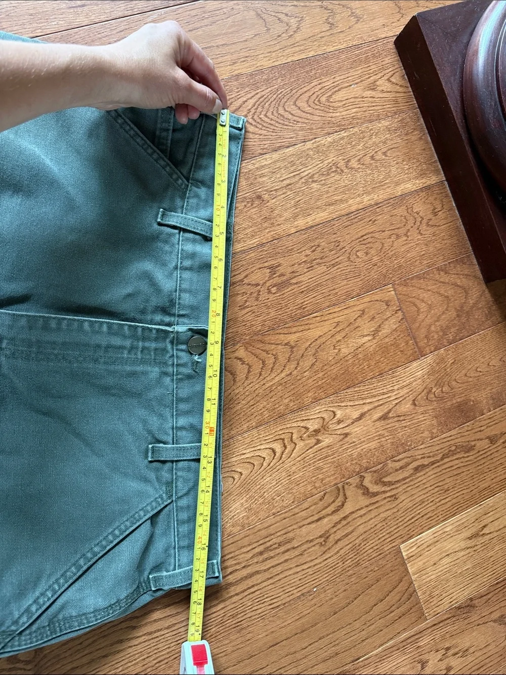 Carhartt Men's Green Work Pants - Durable Canvas Carpenter Trousers